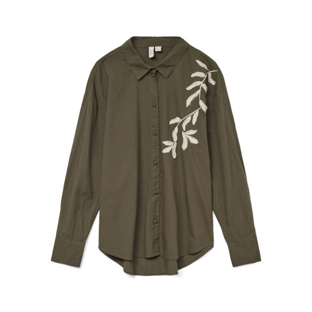 Vero Moda vmfern l/s shirt wvn btq ga 10333342 grape leaf 06615.369.0036 large