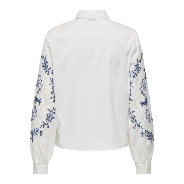 Jacqueline de Yong nora l/s embroidery shirt wvn 15359403 cloud dancer 06615.198.0129 large