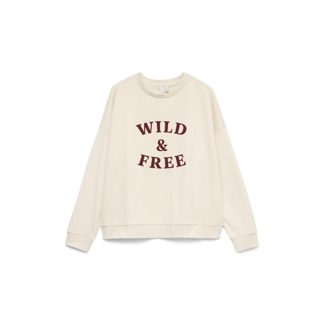 Vero Moda vmgenesis l/s sweatshirt jrs btq fr 10335686 birch syrah 06721.198.0032 large