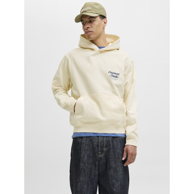 Jack & Jones jornorrebro typo back sweat hood sn 12283054 antique white 05734.112.0016 large