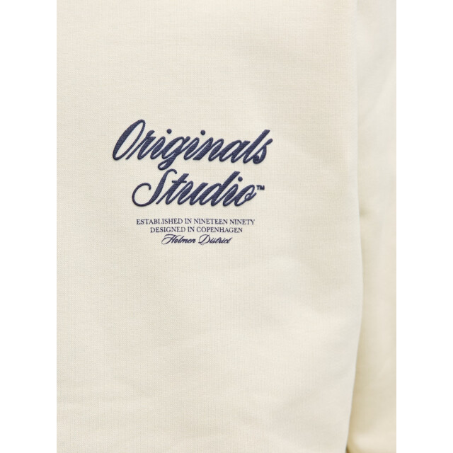 Jack & Jones jornorrebro typo back sweat hood sn 12283054 antique white 05734.112.0016 large