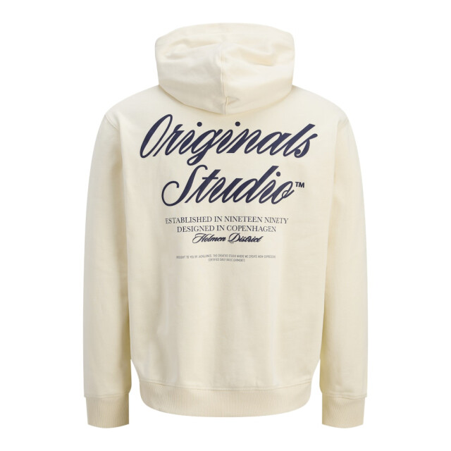 Jack & Jones jornorrebro typo back sweat hood sn 12283054 antique white 05734.112.0016 large