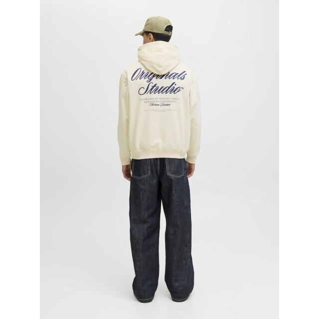 Jack & Jones jornorrebro typo back sweat hood sn 12283054 antique white 05734.112.0016 large