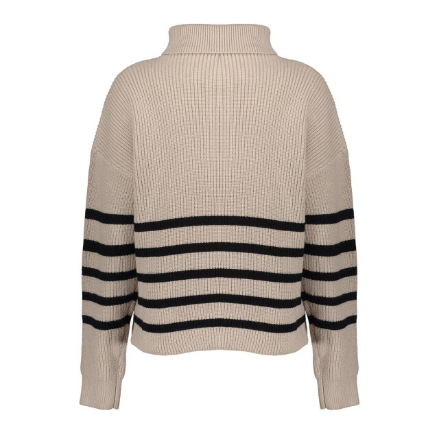 Geisha 54501-10 720 pullover zip striped sand/black 54501-10 720 large