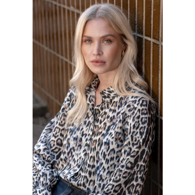 Geisha 53614-20 735 blouse animal camel/blue/black 53614-20 735 large