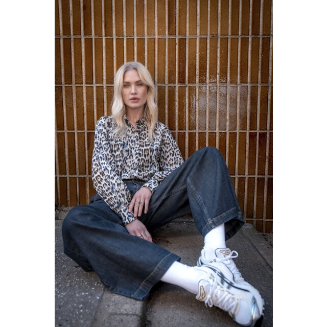 Geisha 53614-20 735 blouse animal camel/blue/black 53614-20 735 large