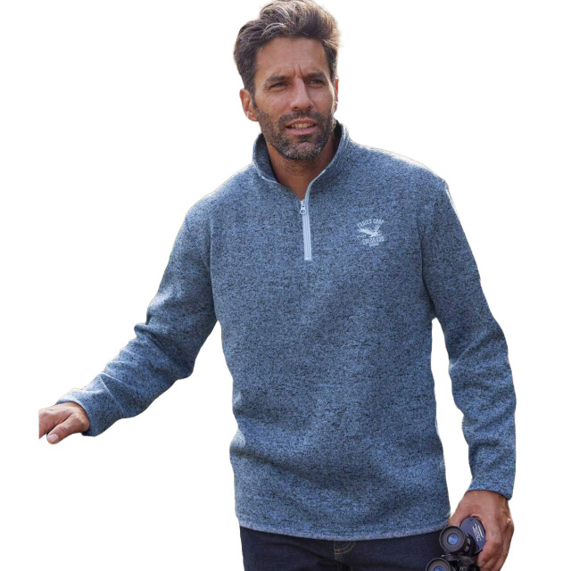 Atlas For Men Heren trui met halve rits (set van 2) UTAF1664_darkgreyanthraciteblue large