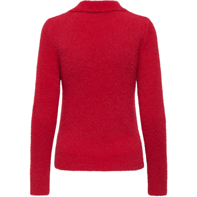 Only Onlpetra ls polo bling cc knt salsa/pearl button 15350653-236795001 large