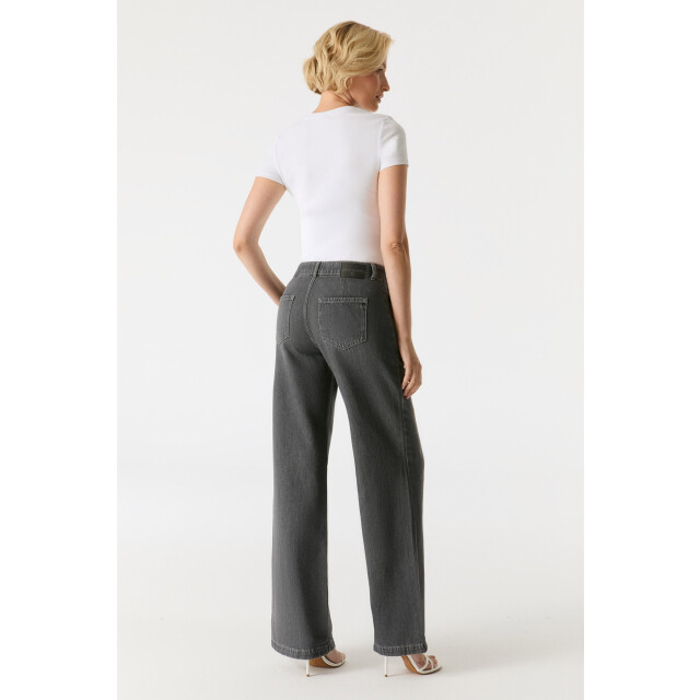 C.O.J. Denim Wide leg chino smoke grey Maxine-149 large