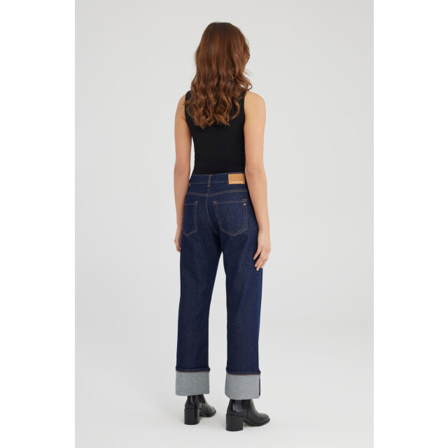 C.O.J. Denim Mid waist straight raw Ruby-233 large
