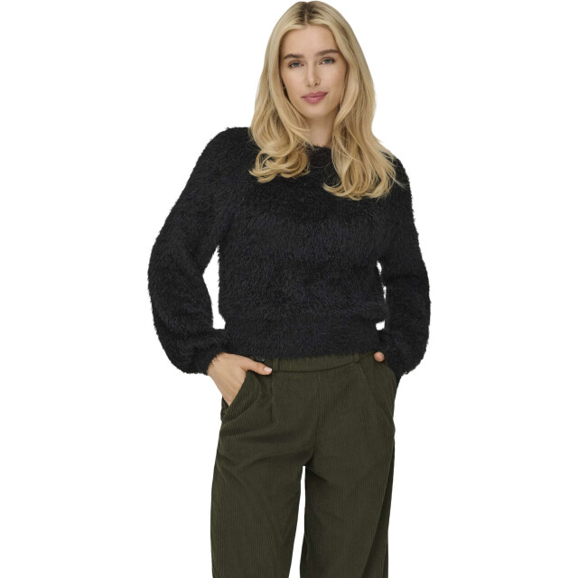 Only Onllulu ls rib short o-neck cc knt black 15350650-177911 large