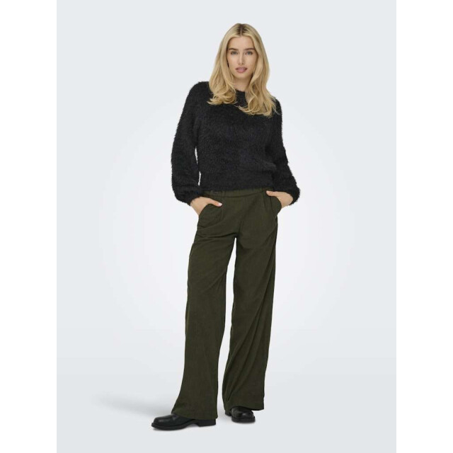 Only Onllulu ls rib short o-neck cc knt black 15350650-177911 large