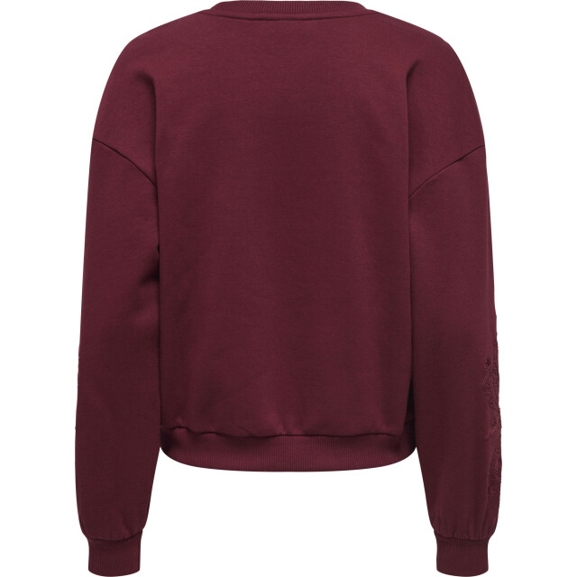 Only Onlbrooklyn l/s embroidery box swt cabernet/boho f 15355805-182651006 large Only Onlbrooklyn l/s embroidery box swt cabernet/boho f 15355805-182651006 large