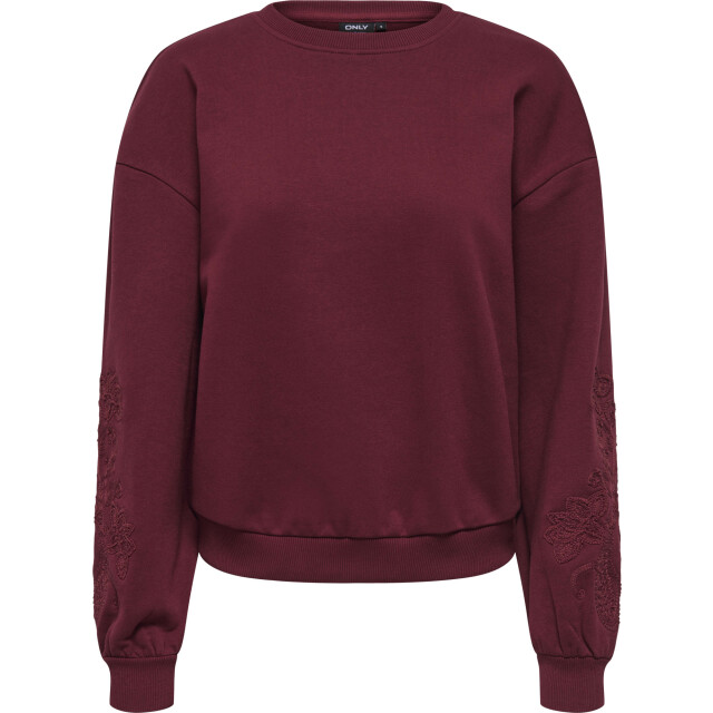 Only Onlbrooklyn l/s embroidery box swt cabernet/boho f 15355805-182651006 large Only Onlbrooklyn l/s embroidery box swt cabernet/boho f 15355805-182651006 large