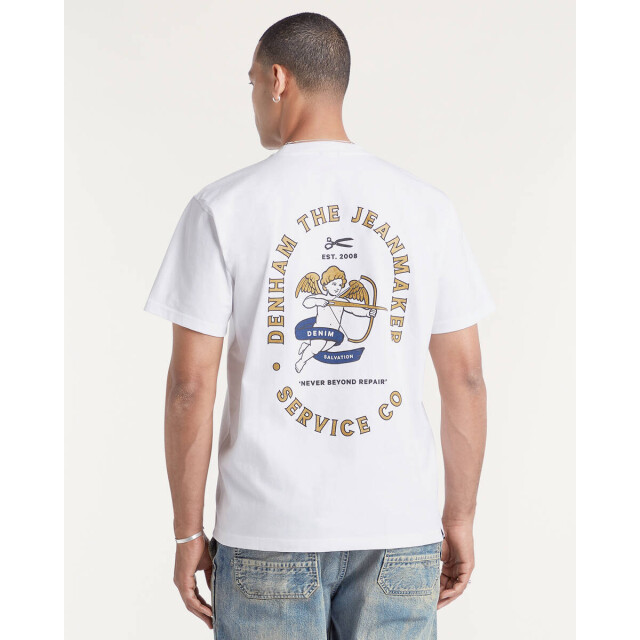 Denham T-shirt korte mouw 01-25-07-52-060 Denham The Jeanmaker T-shirt korte mouw 01-25-07-52-060 large