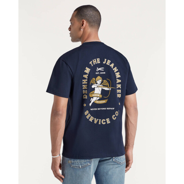 Denham T-shirt korte mouw 01-25-07-52-061 Denham The Jeanmaker T-shirt korte mouw 01-25-07-52-061 large