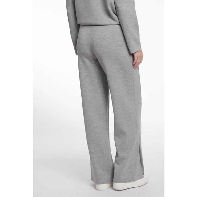 Rino & Pelle Lexishort.7002512 rino en pelle short length pants with straight wide leg grey melange LexiShort.7002512 Grey melange large