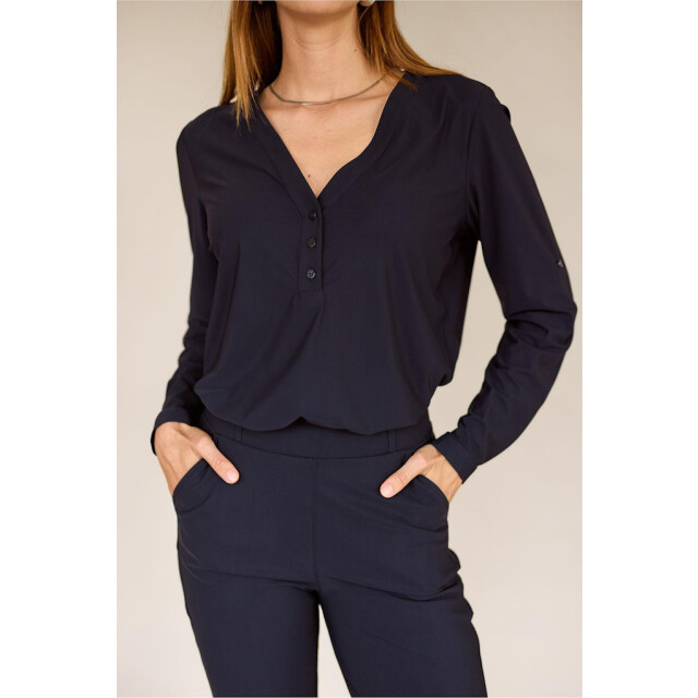 Studio Anneloes Evi basic blouse navy 4389.37.0002 large