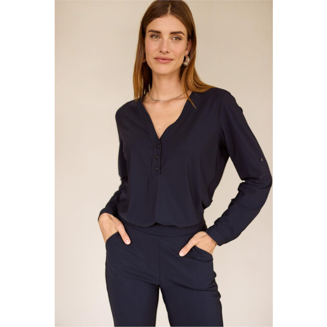 Studio Anneloes Evi basic blouse navy 4389.37.0002 large