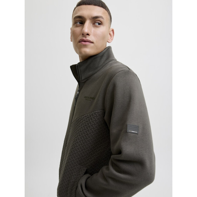 Jack & Jones Jprblufrankie sweat zip high neck aqua 5239.32.0006 large