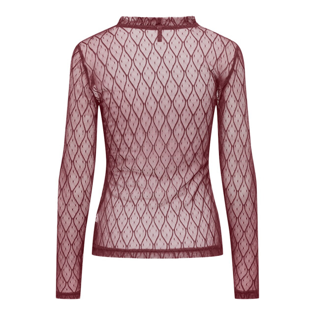 Only Onlsalina ls lace top jrs bordeaux 4329.47.0003 large