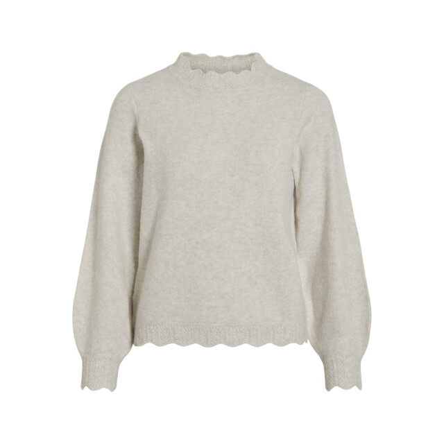 Vila vinikolina o-neck l/s knit top no 14106419 super light natural 06712.172.0049 large