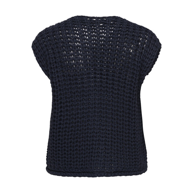 Only Onlchloe ss rib button vest knt navy 4260.37.0006 large