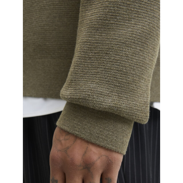 Jack & Jones Jprblamilano stitch knit crew neck sn melee 5219.28.0015 large