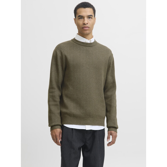 Jack & Jones Jprblamilano stitch knit crew neck sn melee 5219.28.0015 large