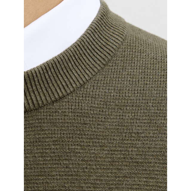 Jack & Jones Jprblamilano stitch knit crew neck sn melee 5219.28.0015 large