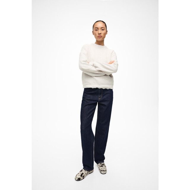 Vila vinikolina o-neck l/s knit top no 14106419 super light natural 06712.172.0049 large
