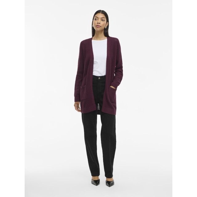 Vila Vidalo ls knit cardigan- noos cerise 4249.53.0024 large