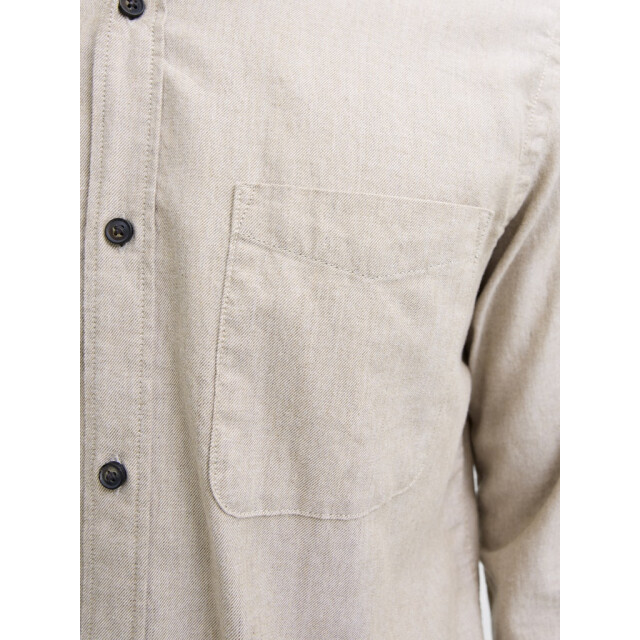 Jack & Jones Jjeclassic melange shirt ls noos zand 5309.04.0003 large