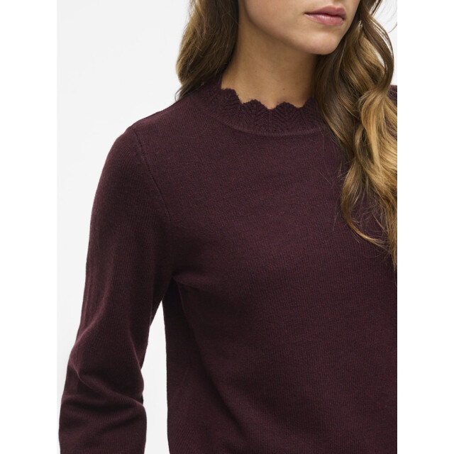 Vila Vinikolina o-neck ls knit top noos bordeaux 4219.47.0026 large