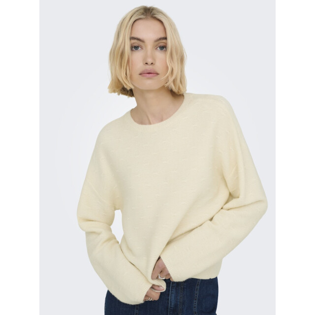 Only Onlkatia ls structure o-neck cc knt off-white 4219.02.0010 large