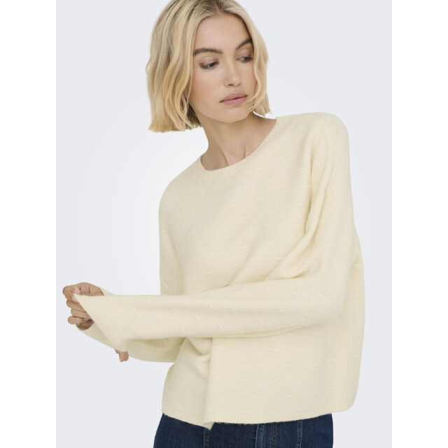 Only Onlkatia ls structure o-neck cc knt off-white 4219.02.0010 large