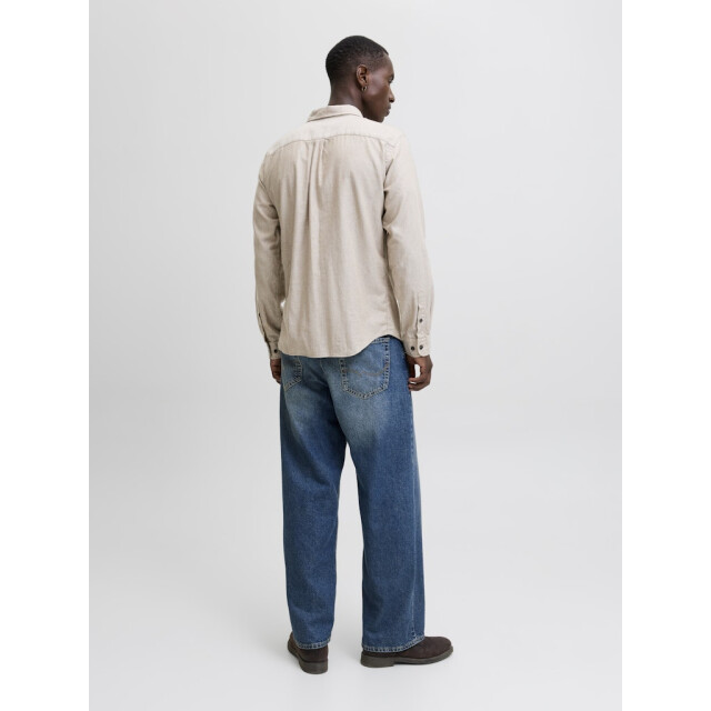 Jack & Jones Jjeclassic melange shirt ls noos zand 5309.04.0003 large