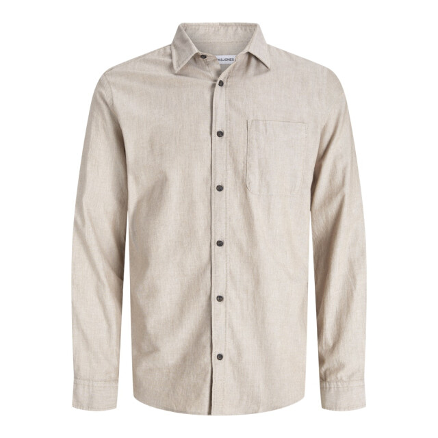 Jack & Jones Jjeclassic melange shirt ls noos zand 5309.04.0003 large