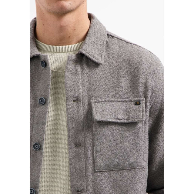 No Excess Overshirt full button stretch grey 29510801-021 large