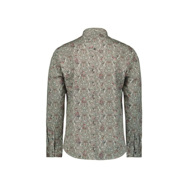 No Excess Shirt stretch allover printed dark grey 29430825-023 large