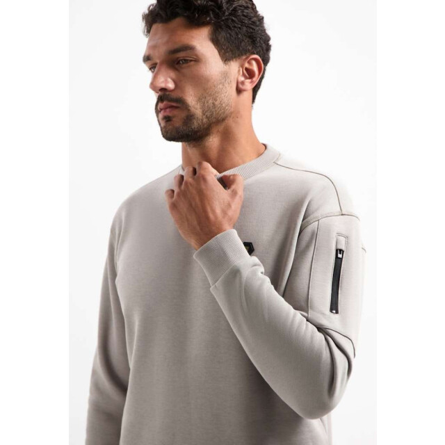 No Excess Sweater crewneck brushed inside clay 29130857-018 large