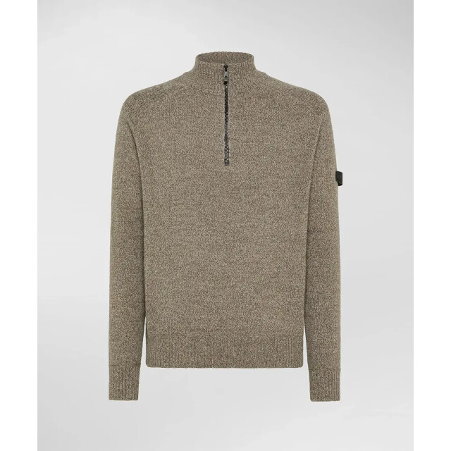 Peuterey Braille 03 wool half zip mustang 159372087 large