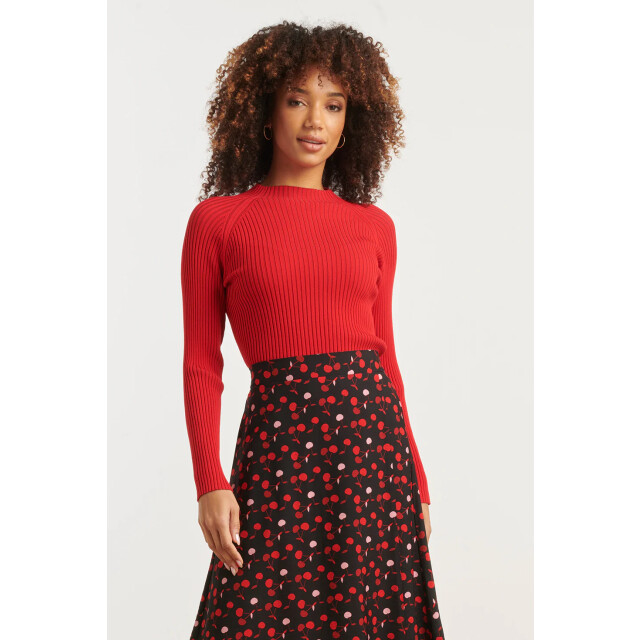 Smashed Lemon Damesgestreept gebreide top | 8720331369615 large