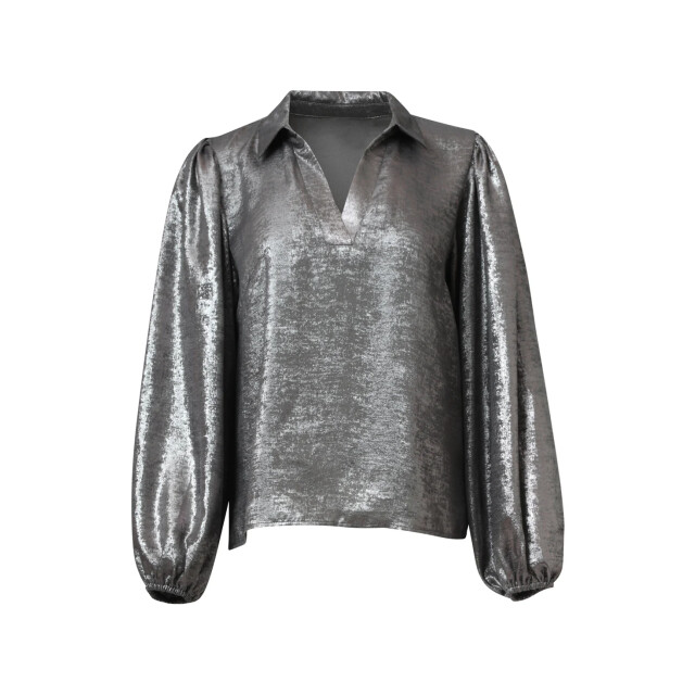 Smashed Lemon Damesglanzende top met trendy losvallende p... | 8720331383765 large