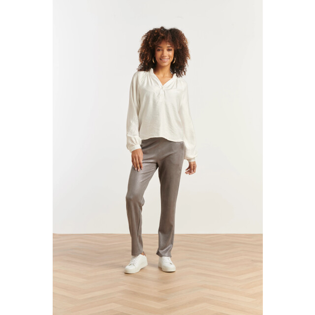 Smashed Lemon Damesglanzende metallic broek | 25600-915-4XL large Smashed Lemon Damesglanzende metallic broek | 25600-915-4XL large
