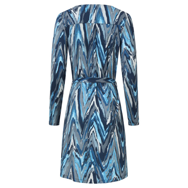 Smashed Lemon Damesgetailleerd zig zag geprint jurk | 25682-600-925 large Smashed Lemon Damesgetailleerd zig zag geprint jurk | 25682-600-925 large