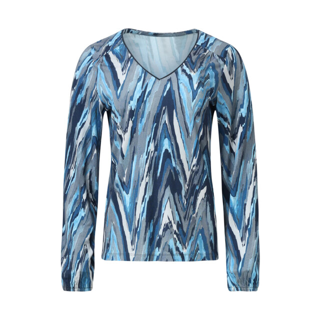 Smashed Lemon Damesgetailleerd zig zag geprint top | 8720331389613 large