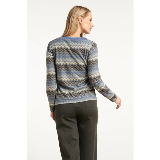 Smashed Lemon Lichtblauw en grijze top met zig-zag print | 8720331388487 large