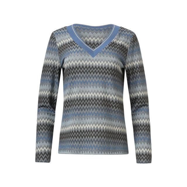 Smashed Lemon Lichtblauw en grijze top met zig-zag print | 8720331388487 large