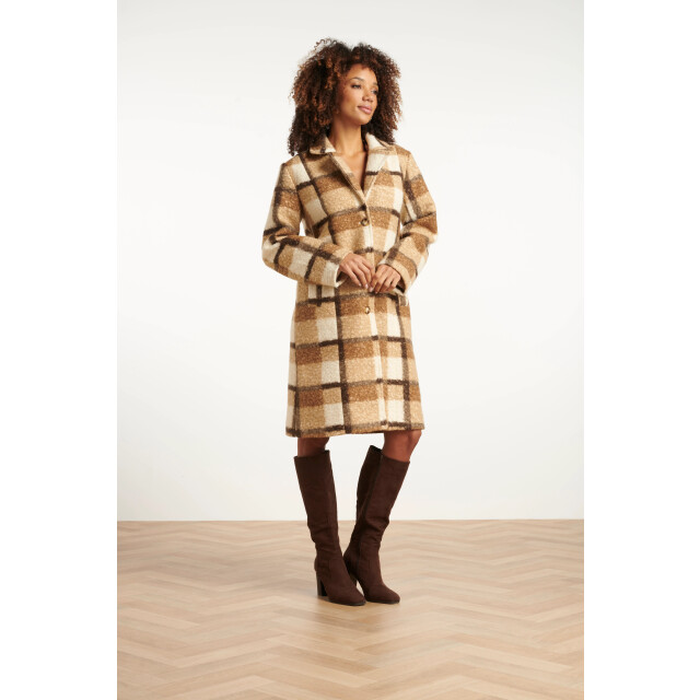 Smashed Lemon Bouclé ruitjesjas | 8720331373254 large